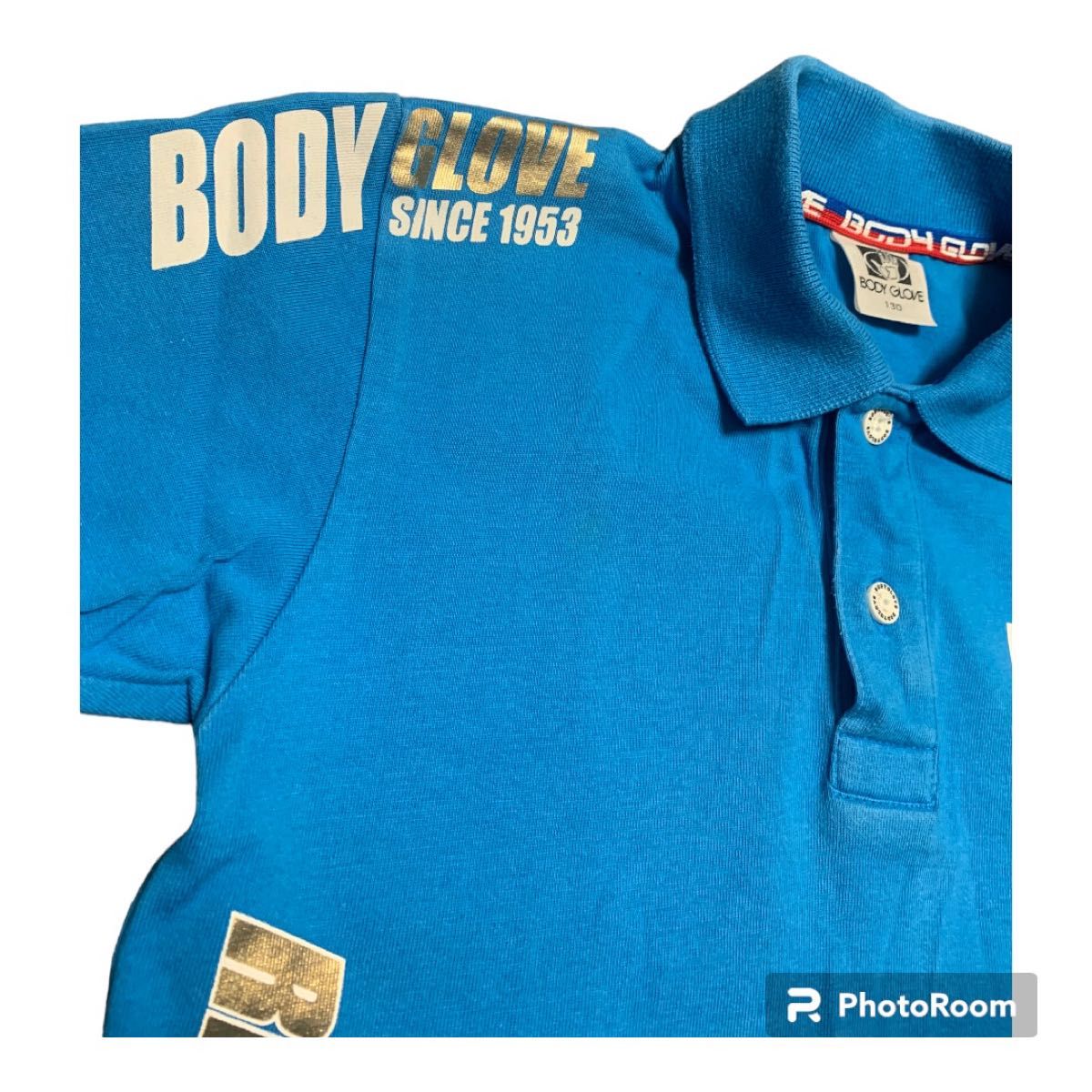 BODY GLOVEボディグローブ 半袖　サイズ130  ブルー ポロシャツ