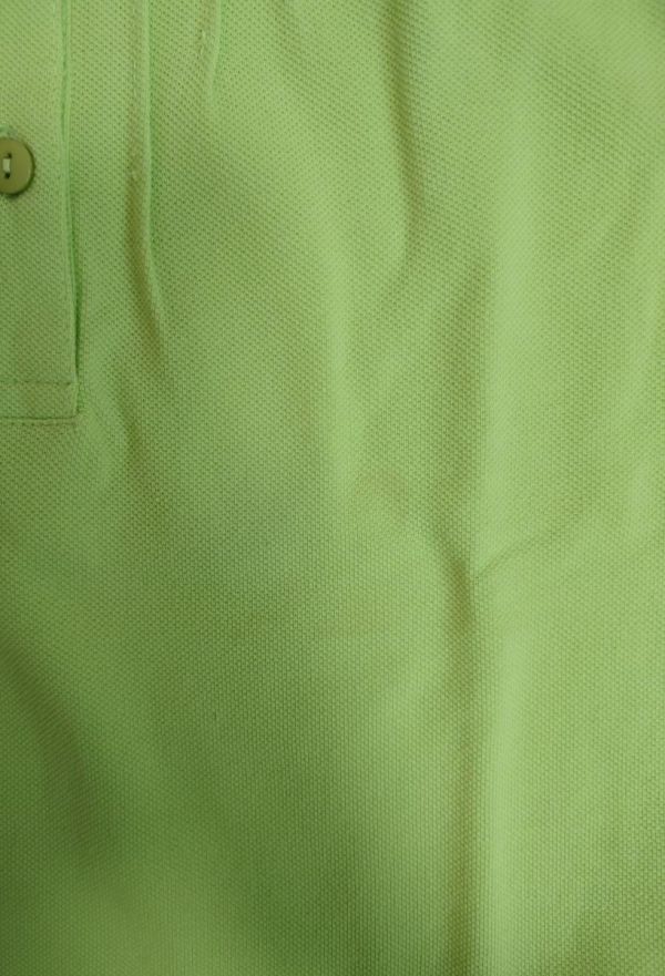 . минут рукав tuck дизайн рубашка-поло M mint green [KIY-1578]