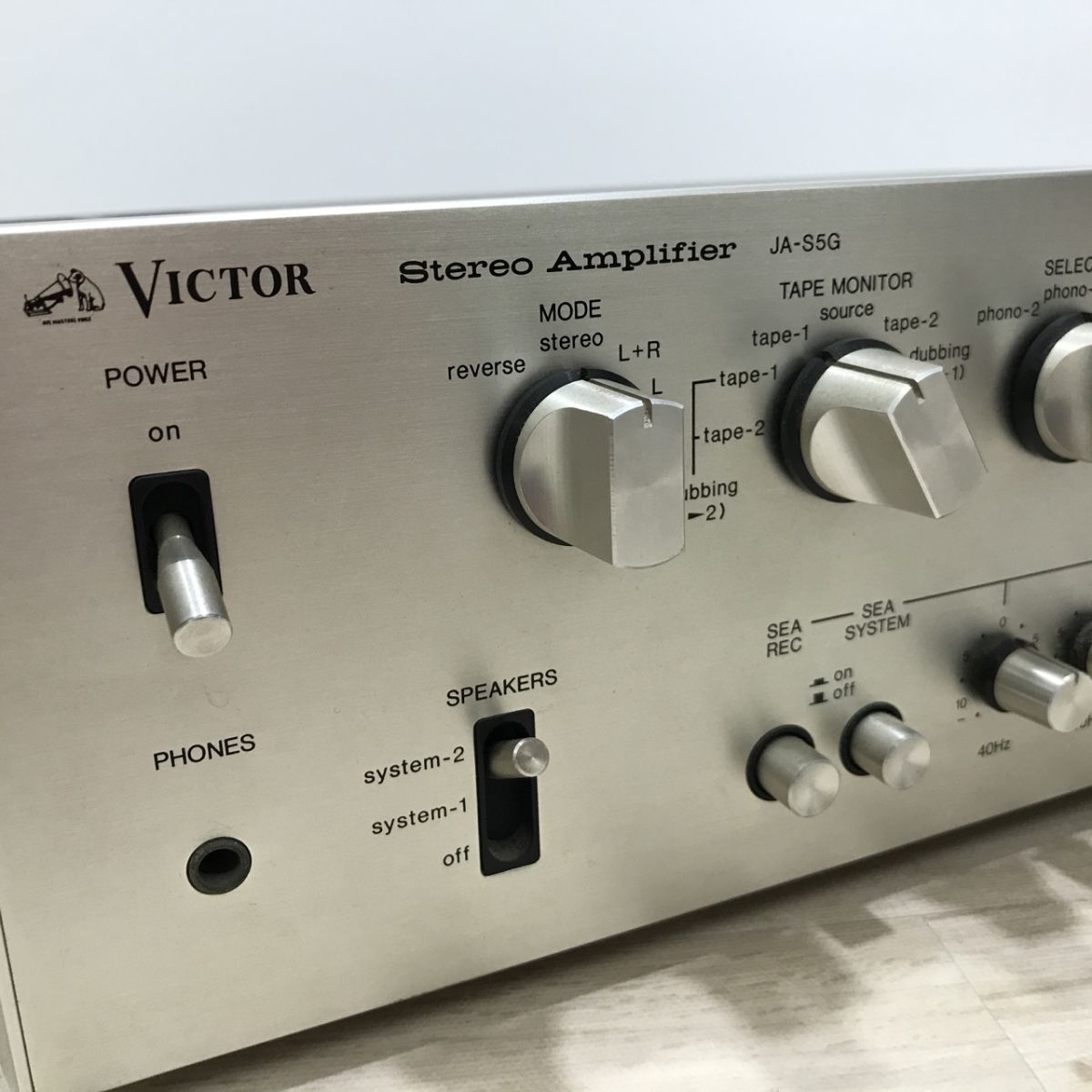 現状品 VICTOR ビクター JA-S5G stereo amplifier ステレオアンプ オーディオ機器 通電確認のみ[N2015]_画像4