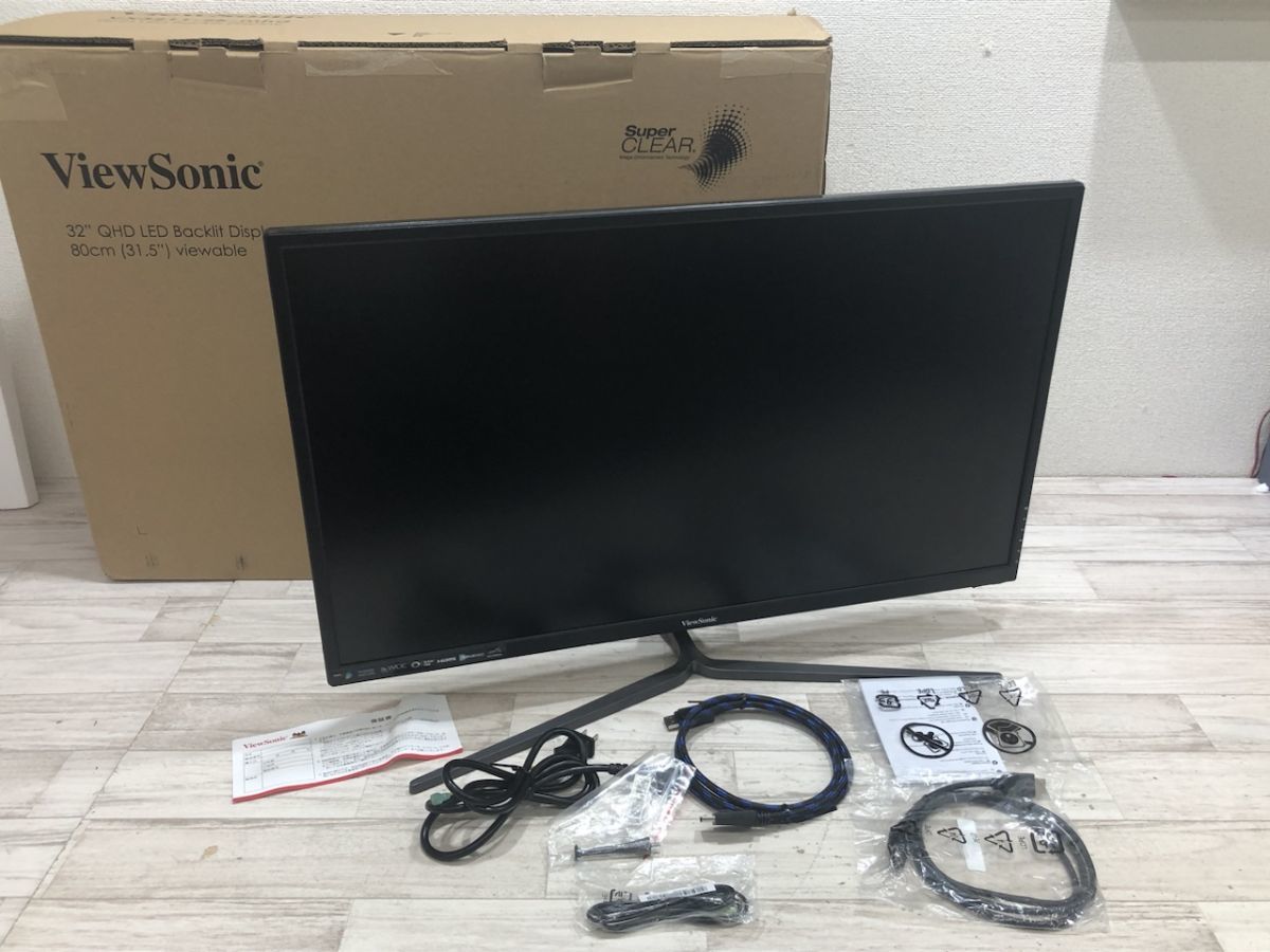 ViewSonic 31.5型ワイド 液晶ディスプレイ VX3211-2K-MHD-7 WQHD解像度