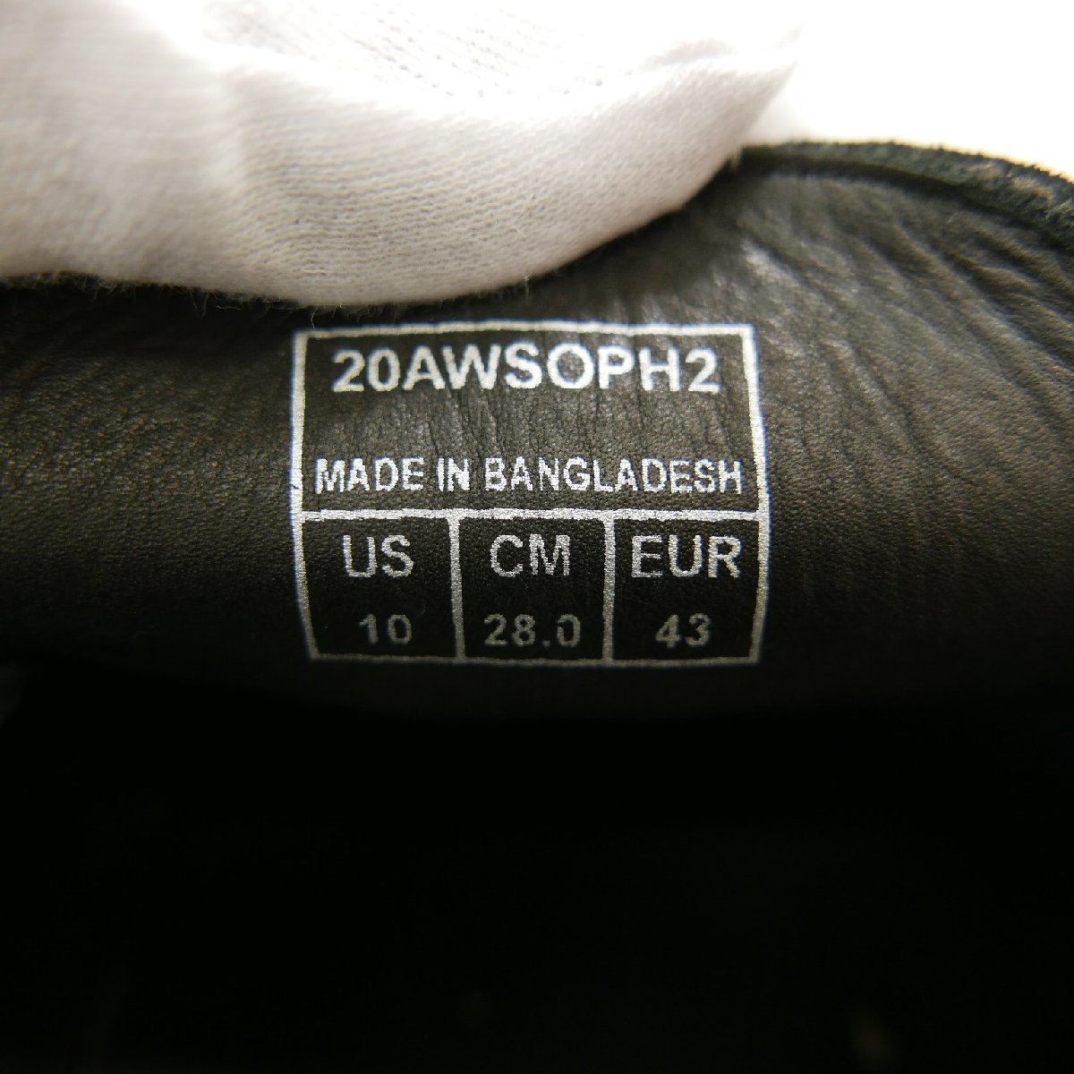 20AW SOPHNET. ソフネット メンズ シューズ 靴 スエード コインローファー BLACK 28cm 20AWSOPH2_画像8