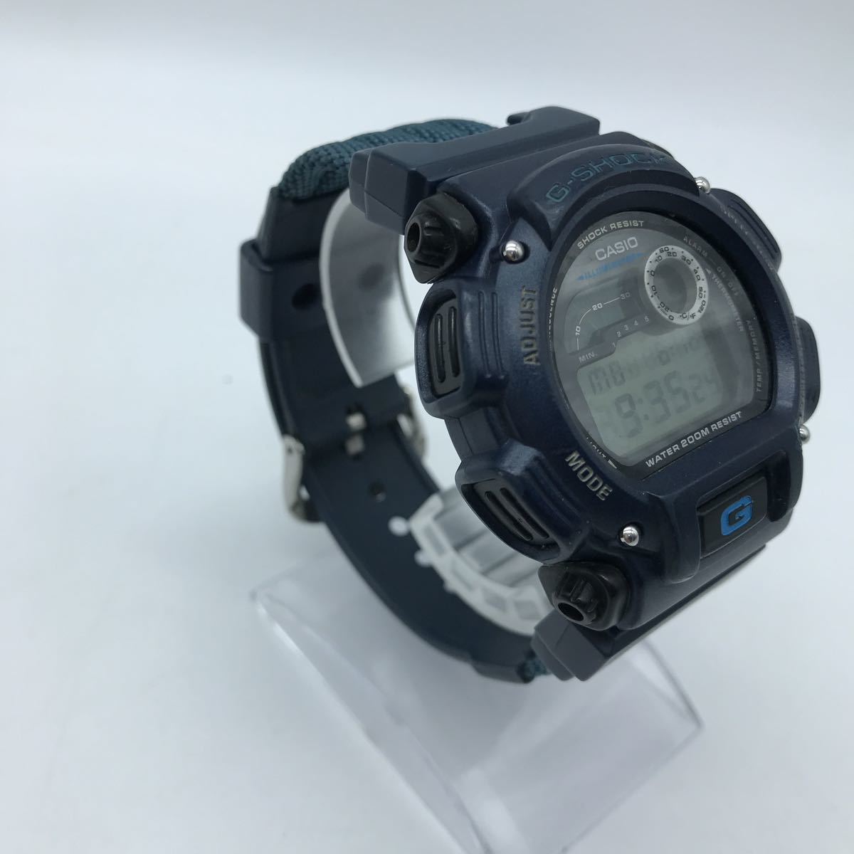 CASIO カシオ G-SHOCK Gショック クォーツ 腕時計 DW-9400 ブルー 動作品 デジタルの画像2