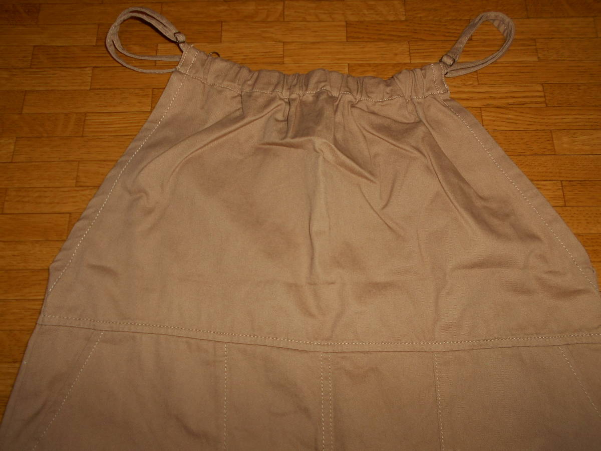 Samansa Mos2sa man sa Moss Moss SM2* khaki beige. over skirt * easy comfort ..!A line long skirt. overall *Fsize* beautiful goods 