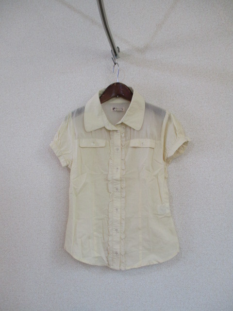 Lizlisa желтая блузка с коротким рукавом (используется) 60218