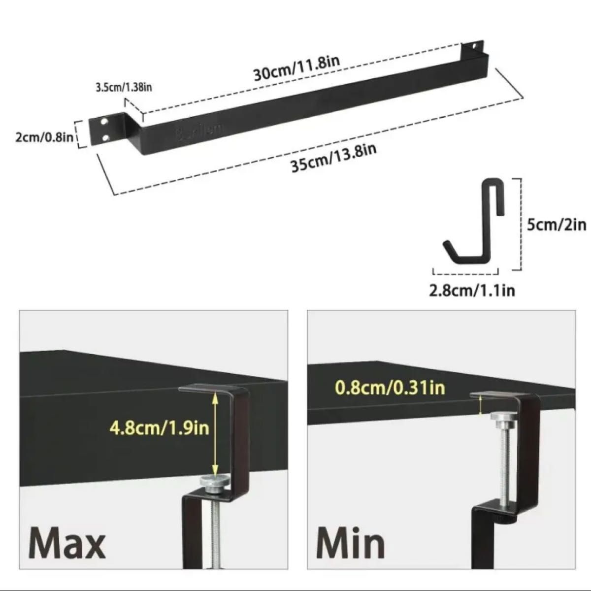 穴あけ不要！キッチンツールフック 調理器具収納 ウォールハンガー