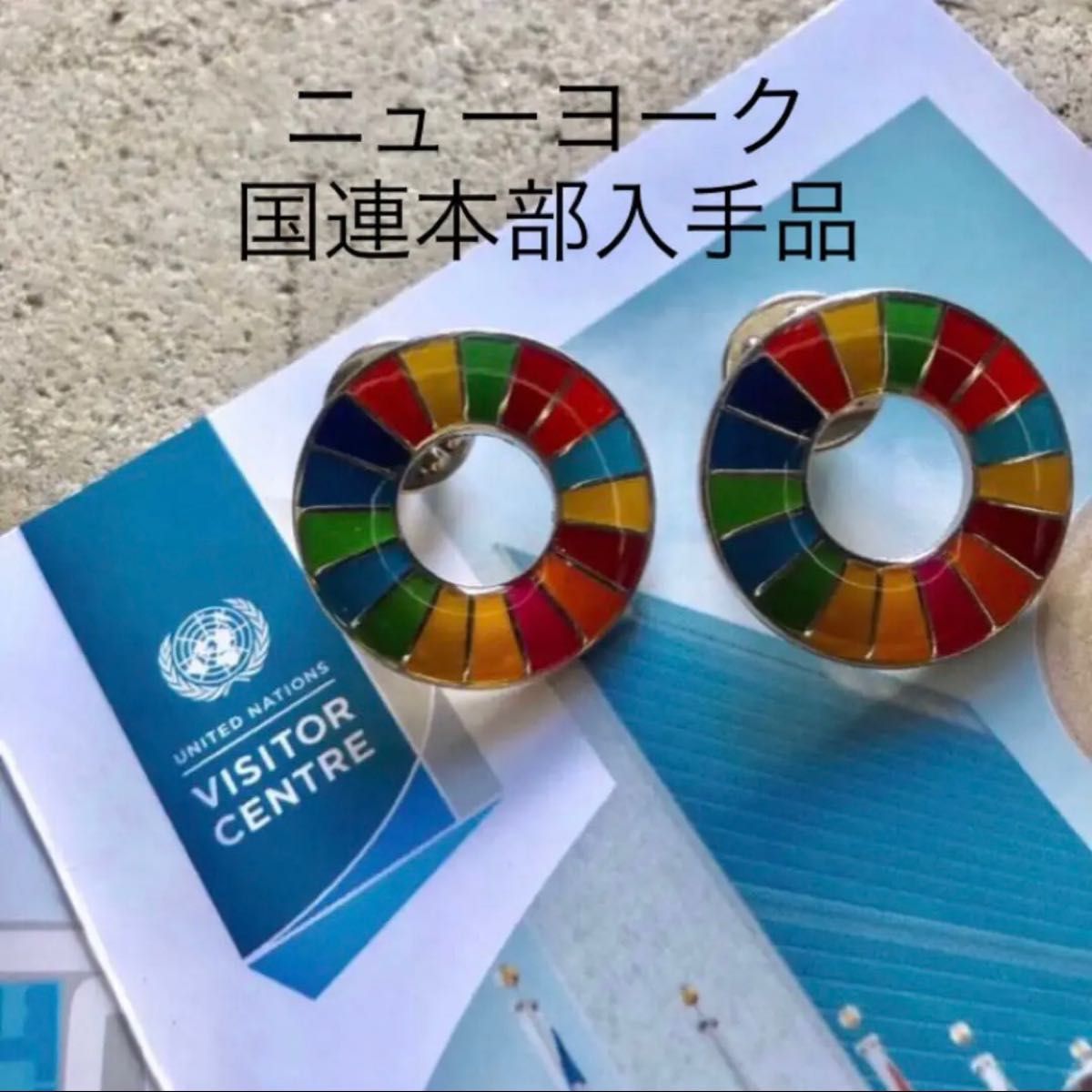 SDGs ピンバッジ 国連本部 限定販売　2点セット