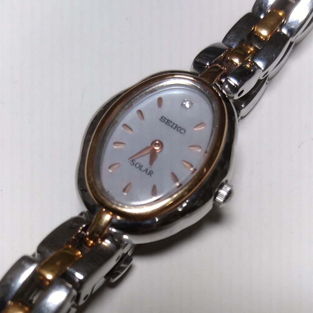SEIKO セイコー ティセ ソーラー腕時計 SWFA012 ダイヤモンド1P - 時計