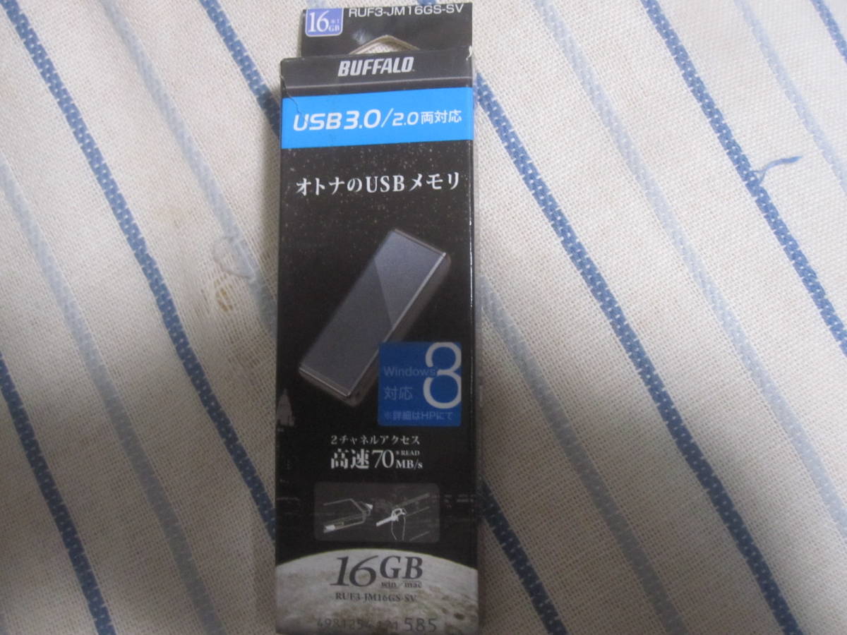 BUFFALO USBメモリー 16GB RUF3-JM16GS-SV usb3.0 定形外郵便140円 バッファロー