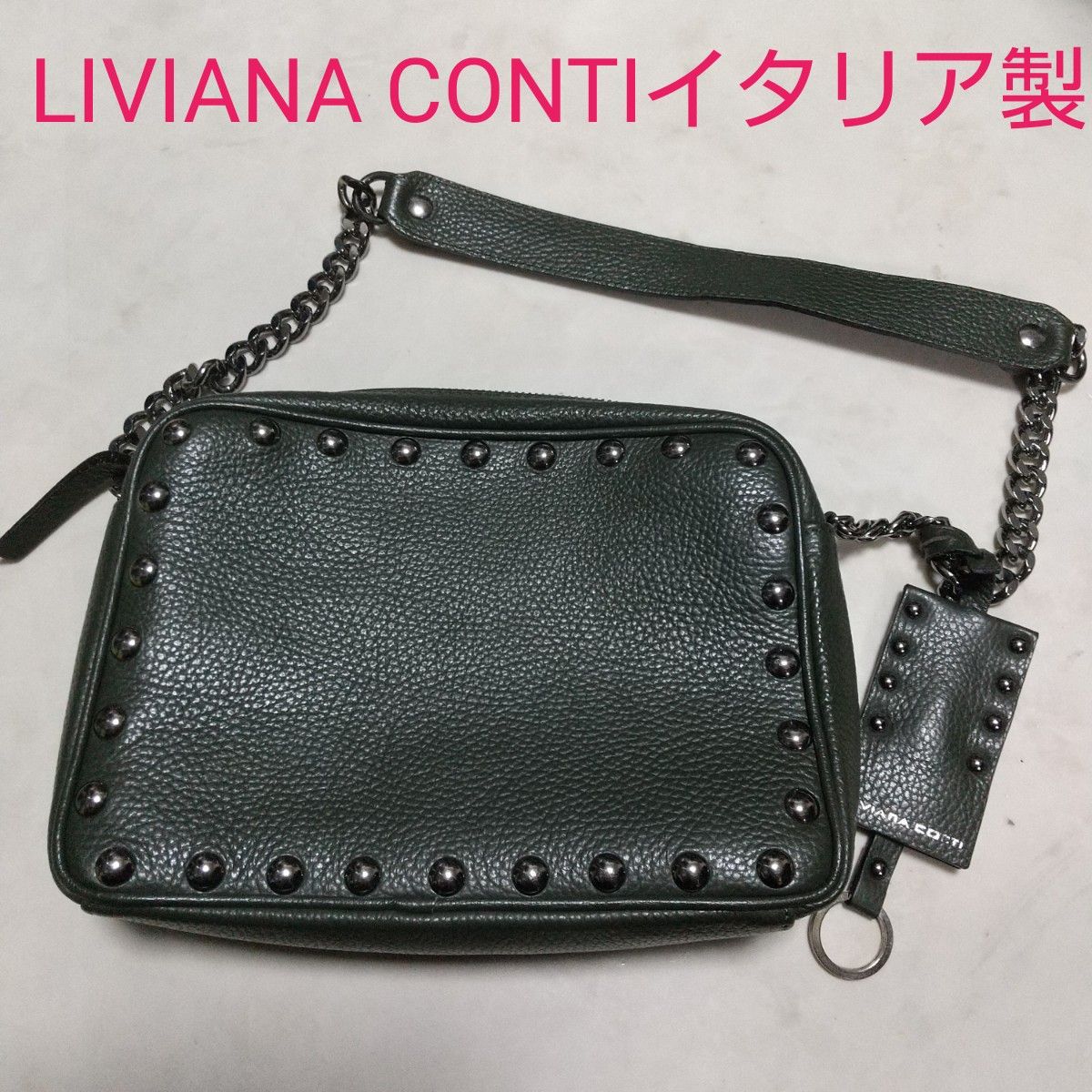 美品 イタリア製 LIVIANA CONTI リビアナコンティ ショルダーバッグ