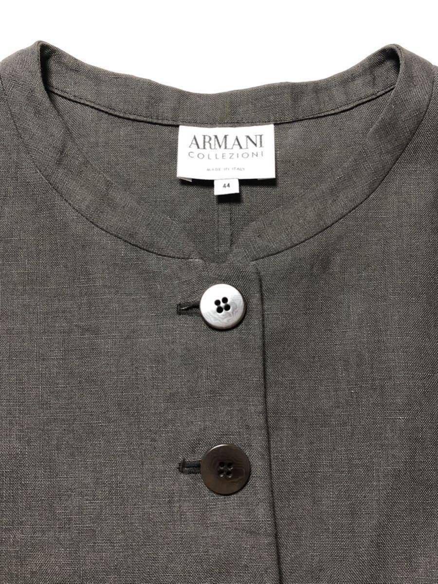 ARMANI COLLEZIONI Armani koretsio-nilinen no color jacket size44 Italy made gray series 