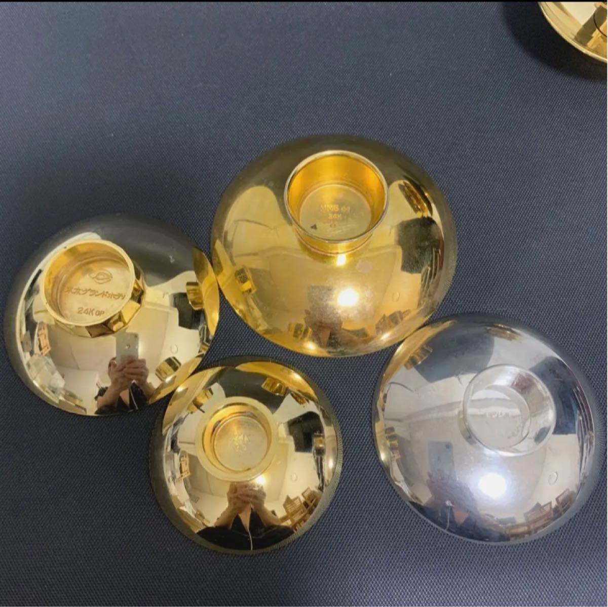 24KGP MMS co 金杯 銀盃SILVER F 7点揃い 酒器 美術品 SILVER 酒 24KGP MMS co 金杯 銀盃SILVER F 7点揃い 酒器 美術品 SILVER 酒