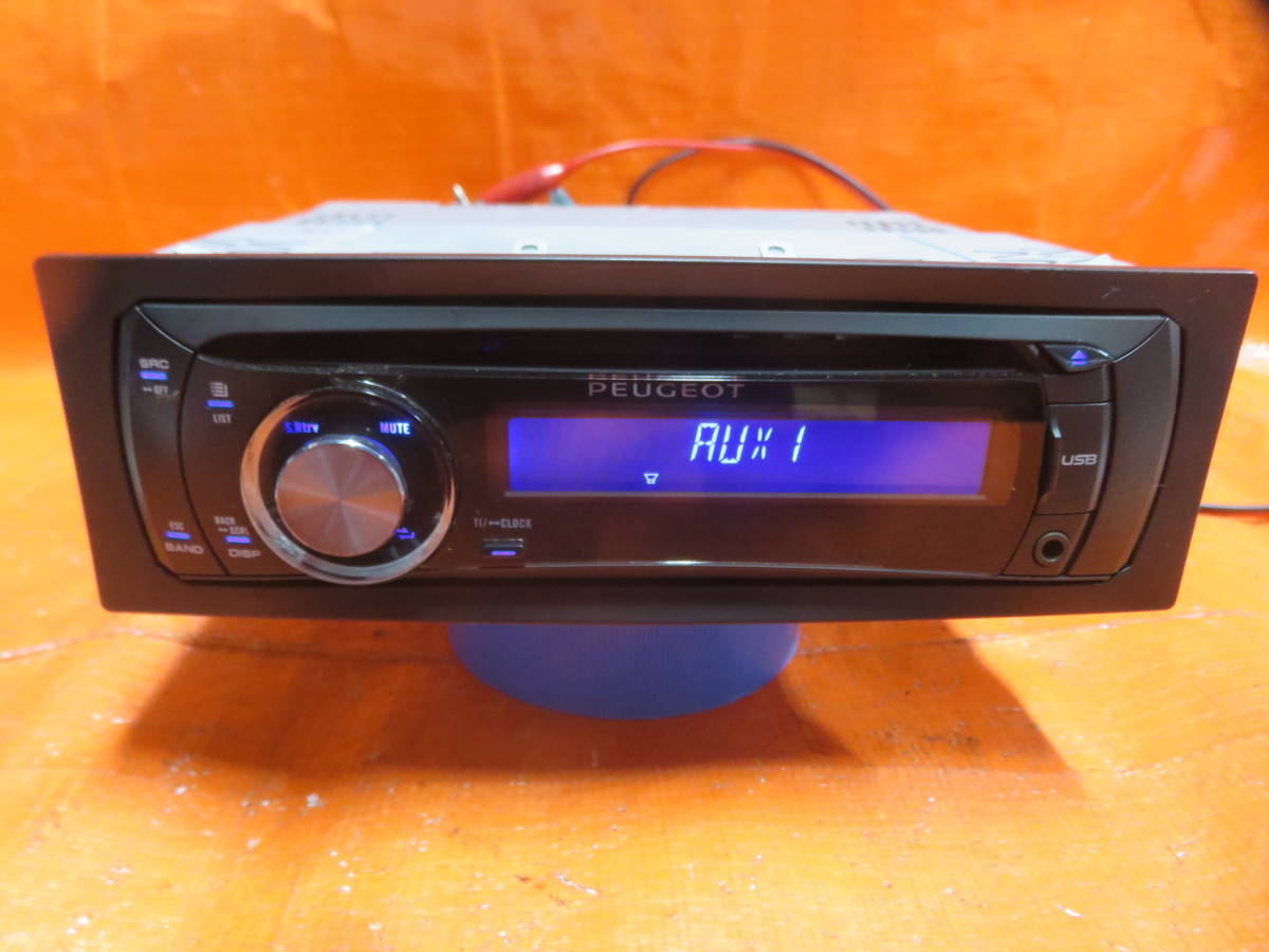 BY4411 with guarantee PEUGEOT/ Peugeot RCZ 308 original Carozzeria 1DIN audio /CD player /DEH-2207ZC/USB AUX coupler attaching / * condition excellent 