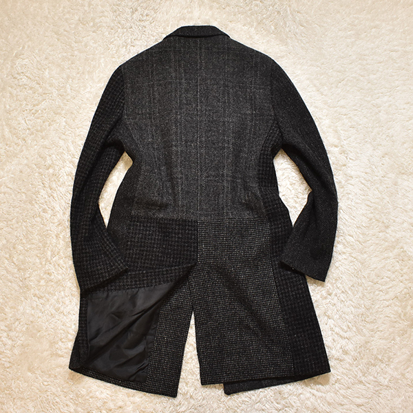 豪奢な BEAUTY&YOUTH×HARRIS TWEED Lサイズ グレー センターベント 2B