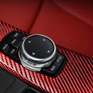 3X レッド カーボンファイバー CENTRAL CONSOLE パネル COVER トリム BMW 3シリーズ F30 2013-2019 WSP096_画像5