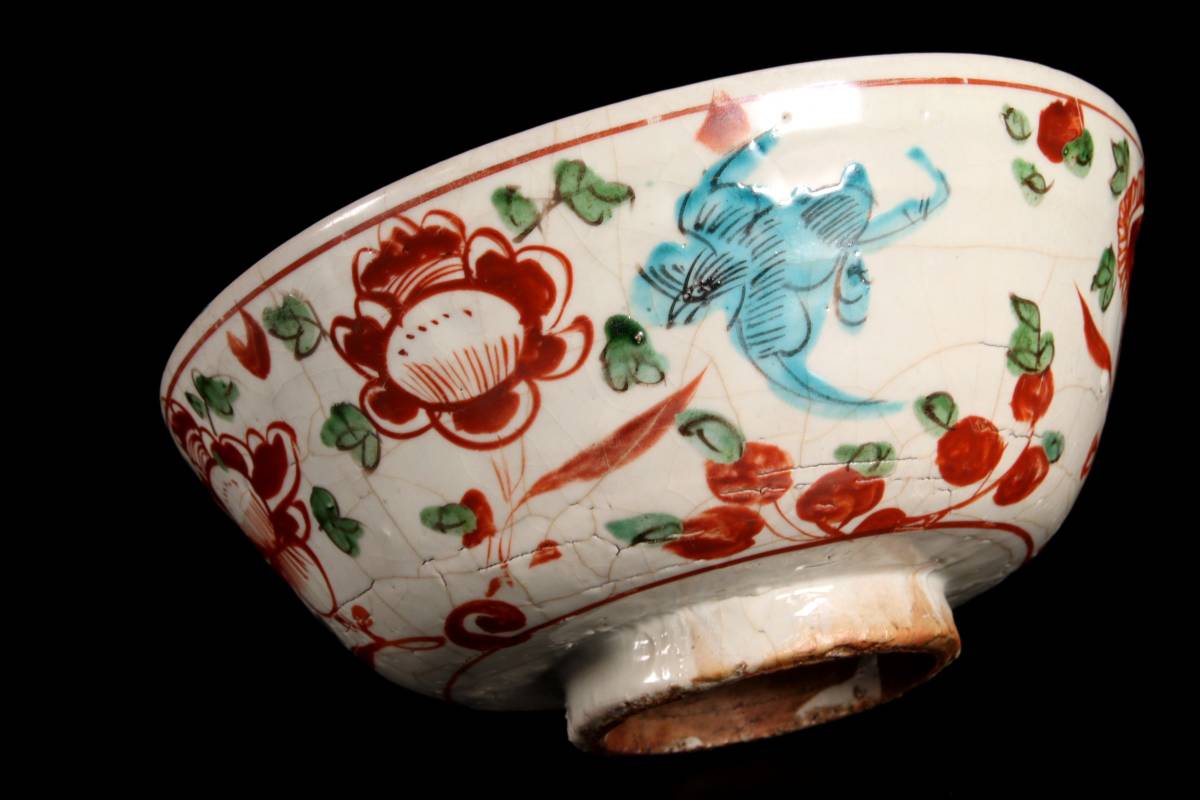 代購代標第一品牌-樂淘letao-。◇錵◇3 中国古玩 呉須赤絵鉢 21.5cm