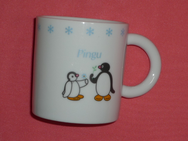 激レア！カワイイ♪ ＰＩＮＧＵ ピングー&ピンガ 陶器製 マグカップ☆_画像1