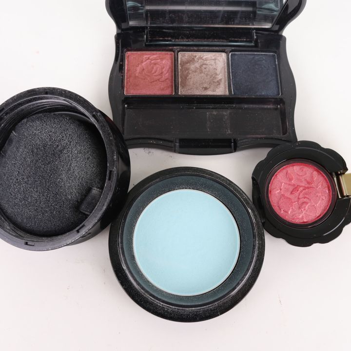  Anna Sui eyeshadow etc. Press do face powder other 3 point set together somewhat dirt have chip less lady's ANNA SUI