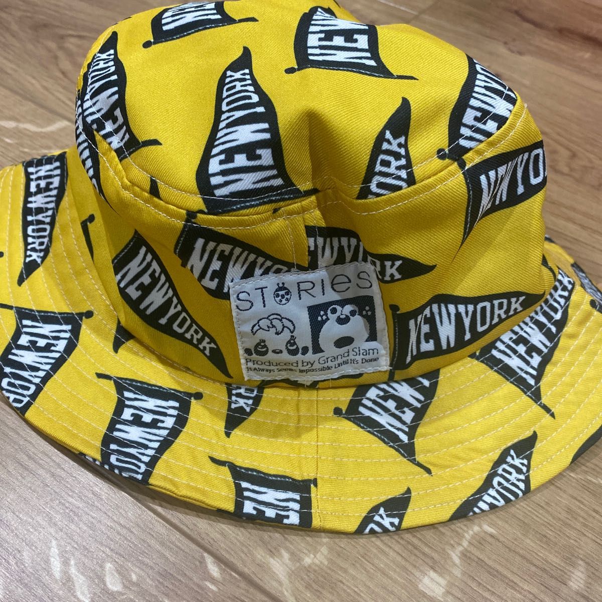 グランドスラム STORIES ジャム 帽子 黄色 NEW YORK - 帽子