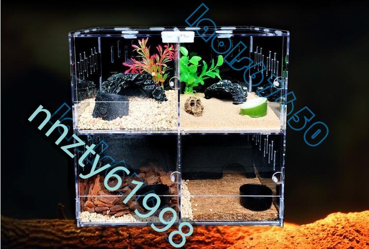  endurance & robust & practical use high class pet house reptiles amphibia lizard rep tile cage box breeding cage house construction type several .. transparent acrylic fiber made 