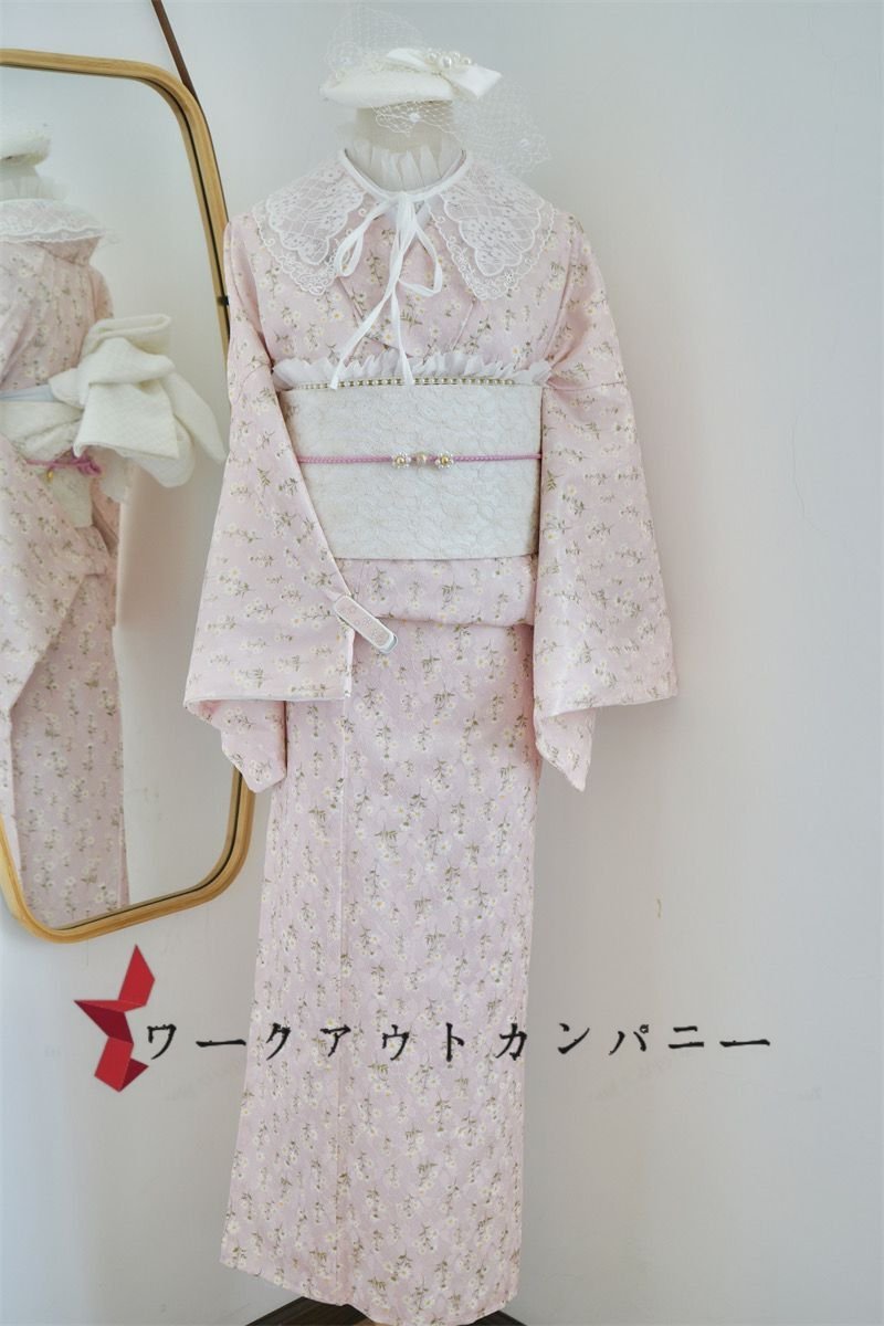 非常に高い品質 レースの小紋着物 成人式 仕立て上がり単品 総レース 振袖 非常に高い品質 レースの小紋着物 成人式 仕立て上がり単品 総レース 振袖