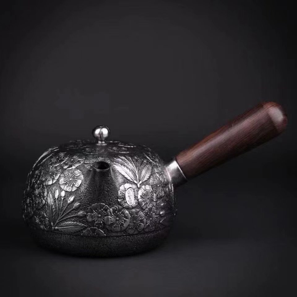 高品質 鉄壺 コーティングなし 手作り鉄 やかんを沸かす お茶の道具 600ML