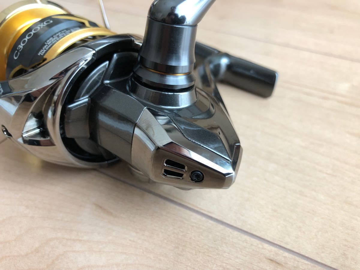 【美品】SHIMANO TWIN POWER C3000XG カスタムハンドル 未使用】【夢屋ハンドルカスタム】SHIMANO シマノ 20ツイン