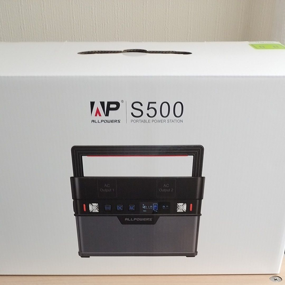 最終価格！【新品】ALLPOWERS S500 606Wh ポータブル電源 500W