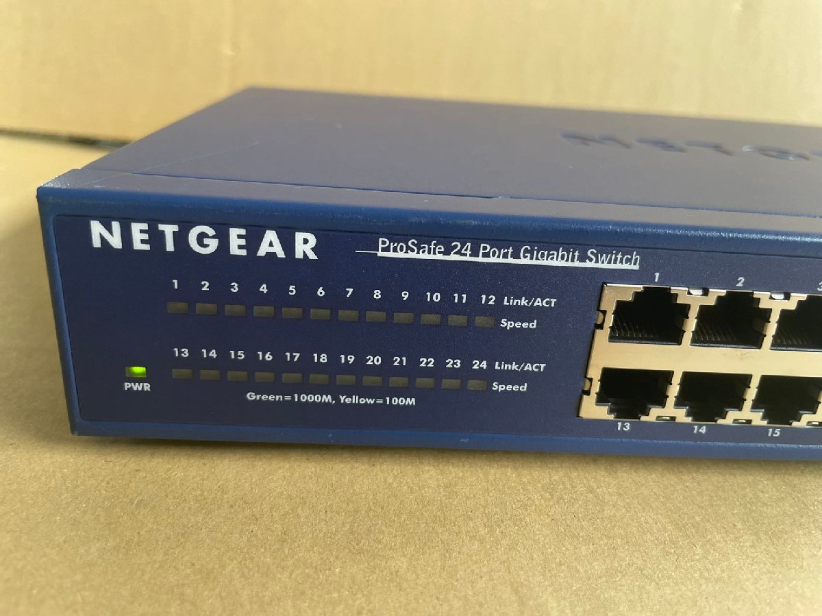 ジャンク現状品 通電のみ NETGEAR 24ポート Prosafe 24Port Gigabit Switch JGS524 V2 ★AB789_画像2