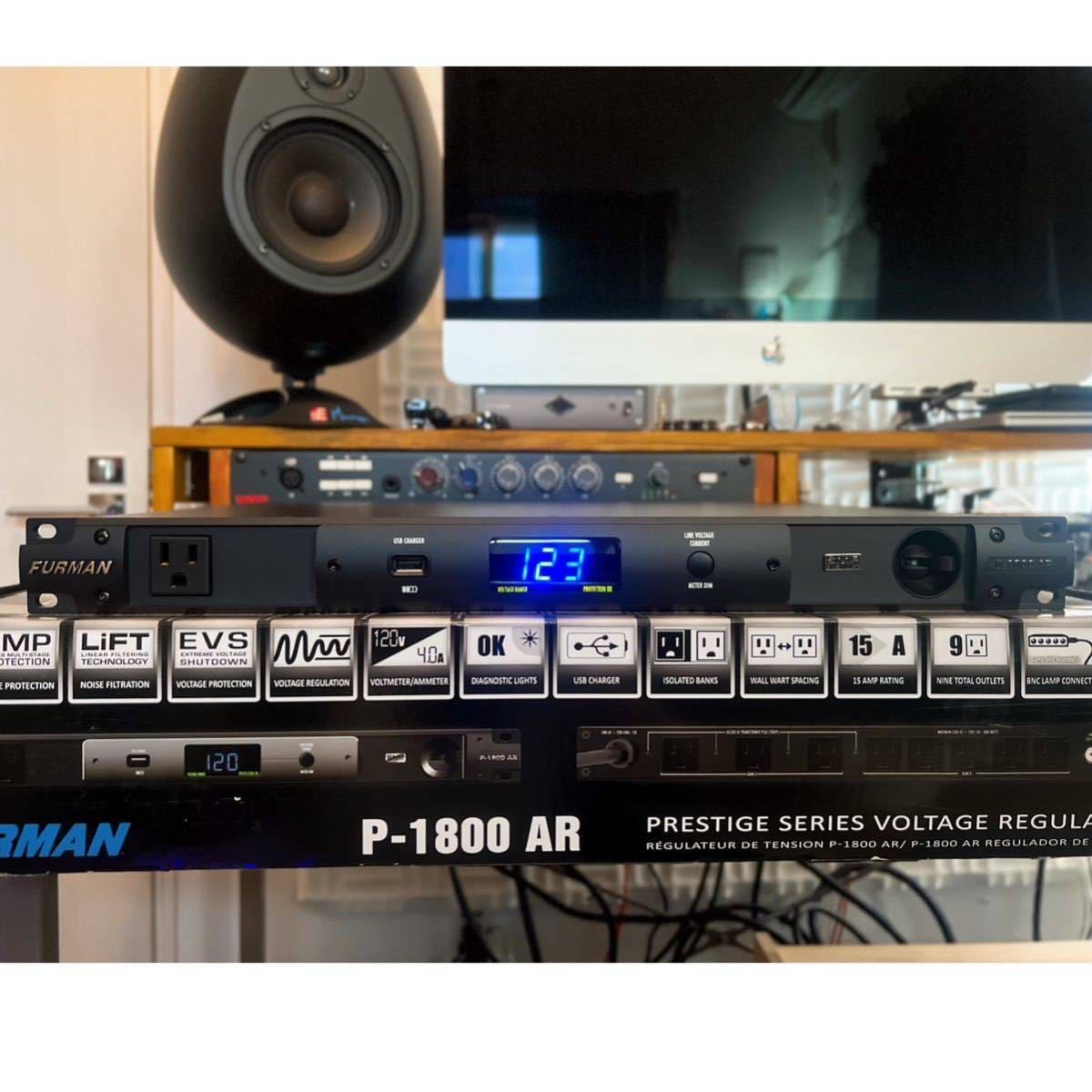 断捨離特価】FURMAN P-1800AR ファーマン 安定化電源 クリーン電源