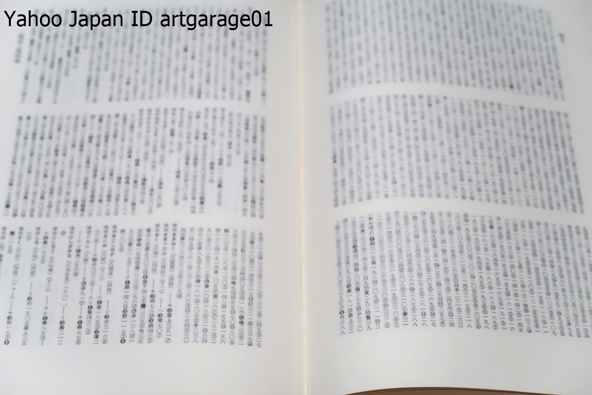 源氏物語用語索引・対校源氏物語新釈別巻/木之下正雄/定価合計9600円/本索引は源氏物語に用ゐられてゐるすべての語を単語別に収載したもの_画像8