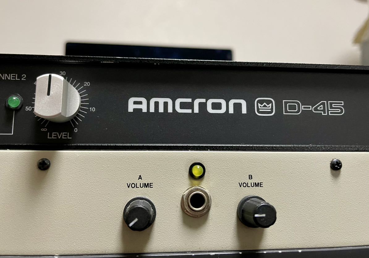 完全動作品AMCRON アムクロン D-45 100V 国内正規品 パワーアンプ