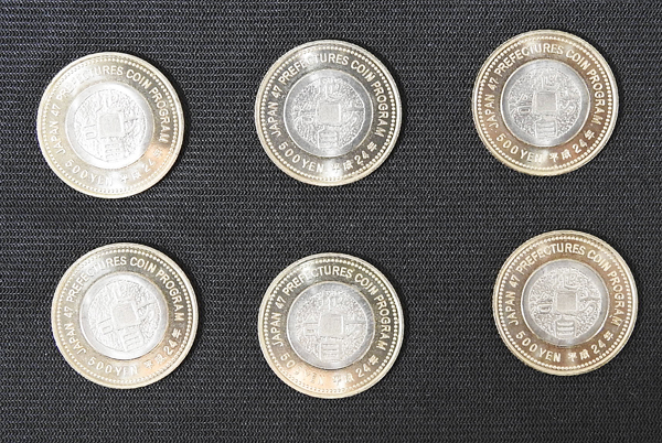 平成24年 Japanese 47 prefectures coin program 五百円貨幣 6枚セット_画像6