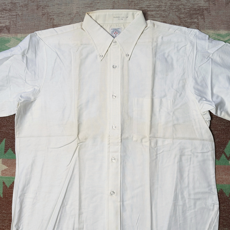 デッドストック 【ARROW CUM LAUDE】 60s White Oxford B/D Shirt / 60年代 ボタンダウン 白 オックスフォード シャツ アイビー ビンテージ_画像3