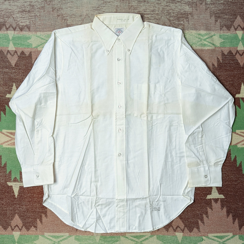 デッドストック 【ARROW CUM LAUDE】 60s White Oxford B/D Shirt / 60年代 ボタンダウン 白 オックスフォード シャツ アイビー ビンテージ_画像2