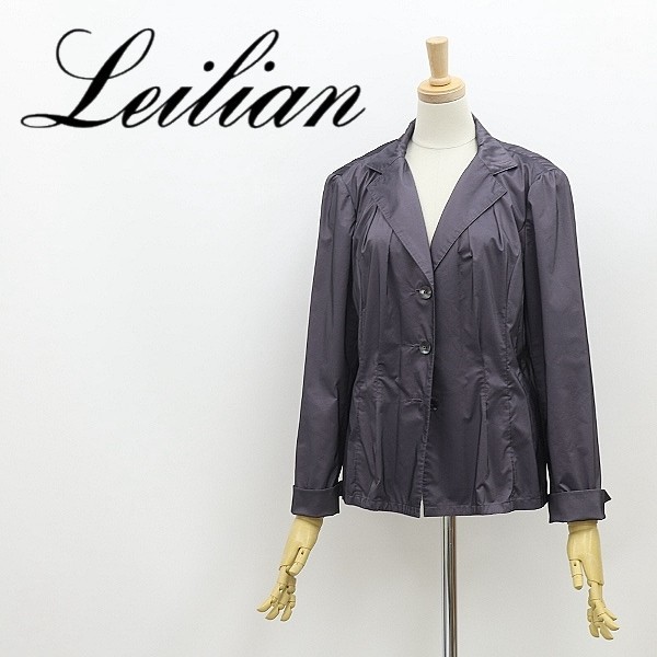 新品入荷 レリアン ◇Leilian ストレッチ 7 ジャケット 3釦 タック