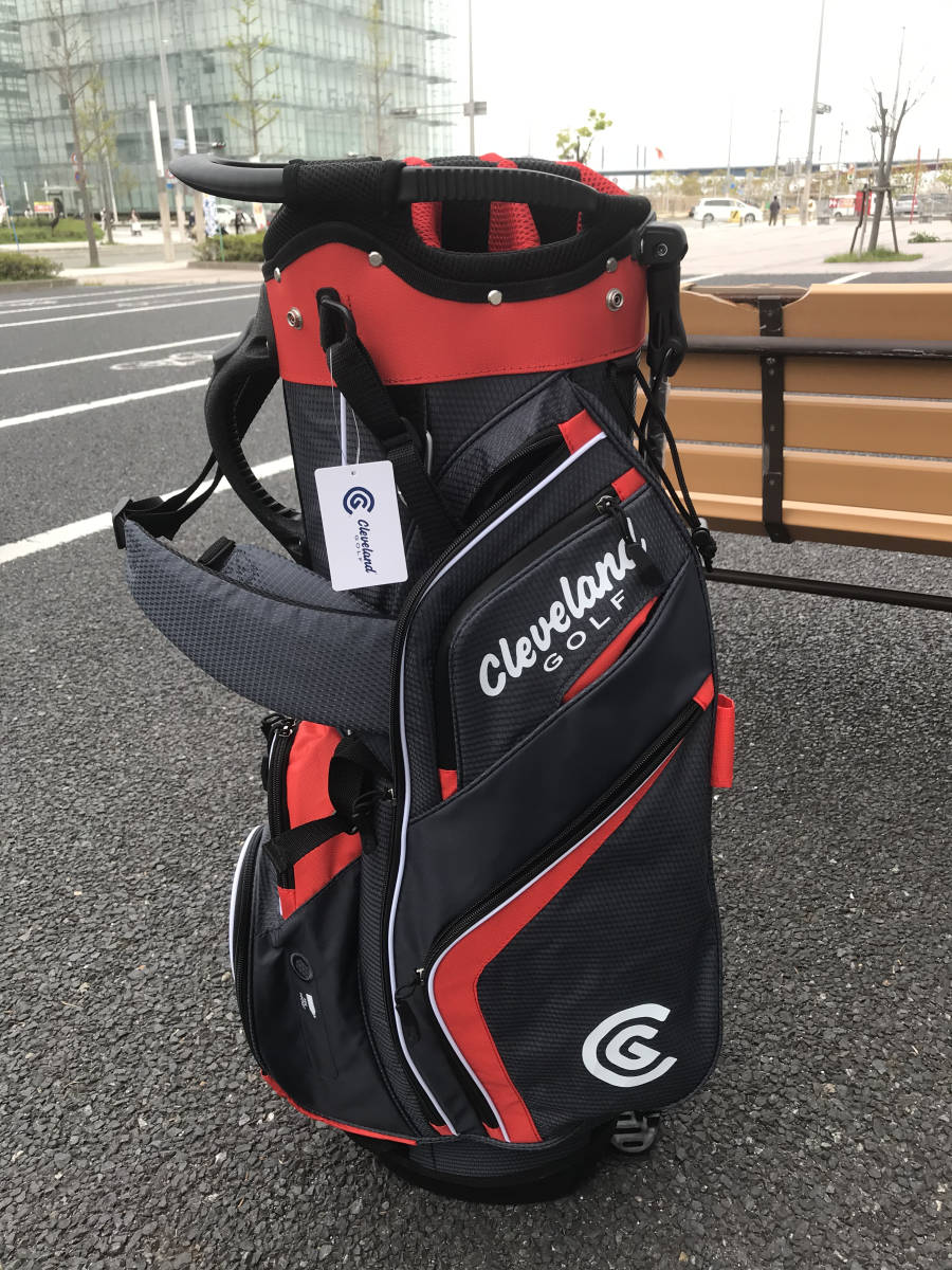 クリーブランド 赤黒 14分割 スタンド キャディバッグ クリーブランド 赤黒 14分割 スタンド キャディバッグ