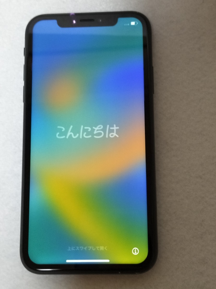 1円〜売り切り 美品 SIMフリー iPhone XR 128GB ブラック Black 