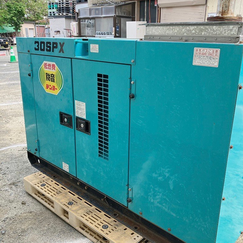 【引取限定】 デンヨー 30kVA エンジン 発電機 DCA-30SPXT 単相 2線式【要現物確認】