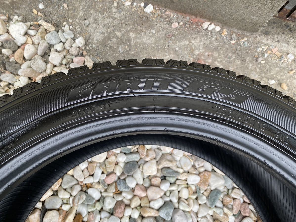 約9部バリ山 18年製 TOYO トーヨー G5 225/45R18 4本 (残り溝センター