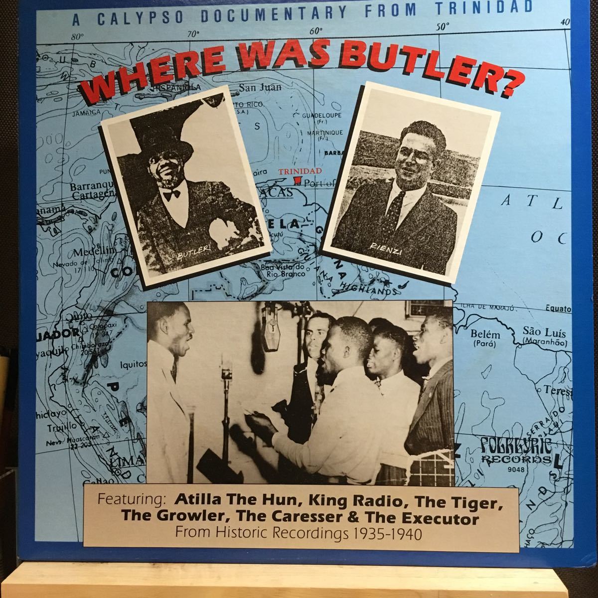 LP★V.A/WHERE WAS BUTLER? A Calupso Ducumentary From Trinidad 1935-1940 カリプソ・ドキュメンター・トリニダード Folklyric 9048_画像1