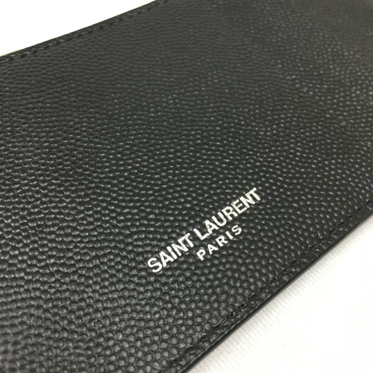 新品 Saint Laurent ロゴ ジップ ポーチ カードケース フラグメント