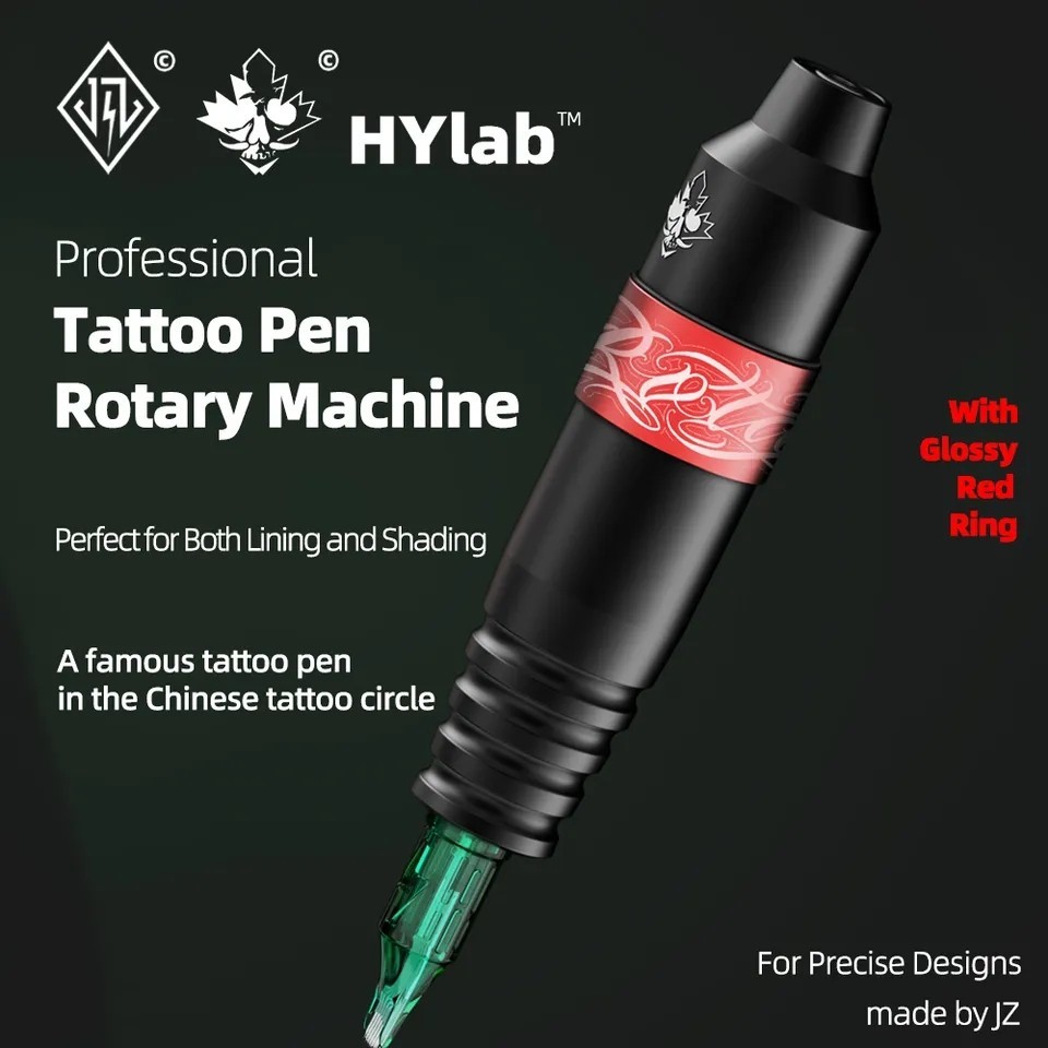 HYlab ロータリータトゥーペン 黒×赤 ☆ タトゥー マシン tattoo