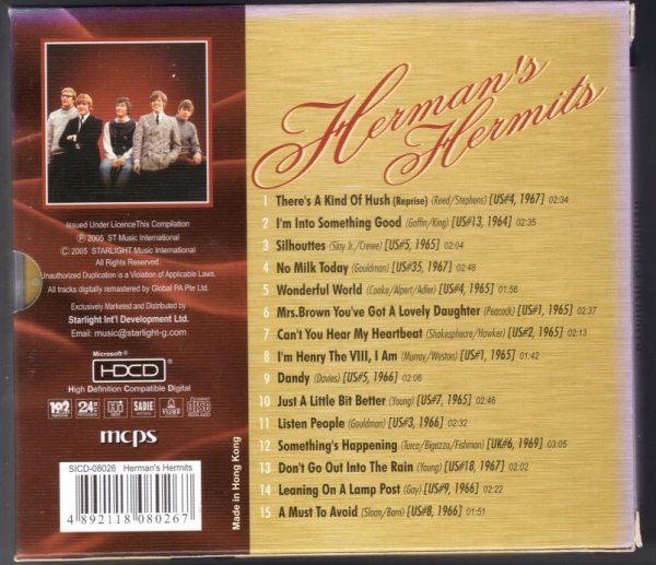 Herman's Hermits / The Very Best Of Herman’s Hermits Original Greatest Hit_画像2