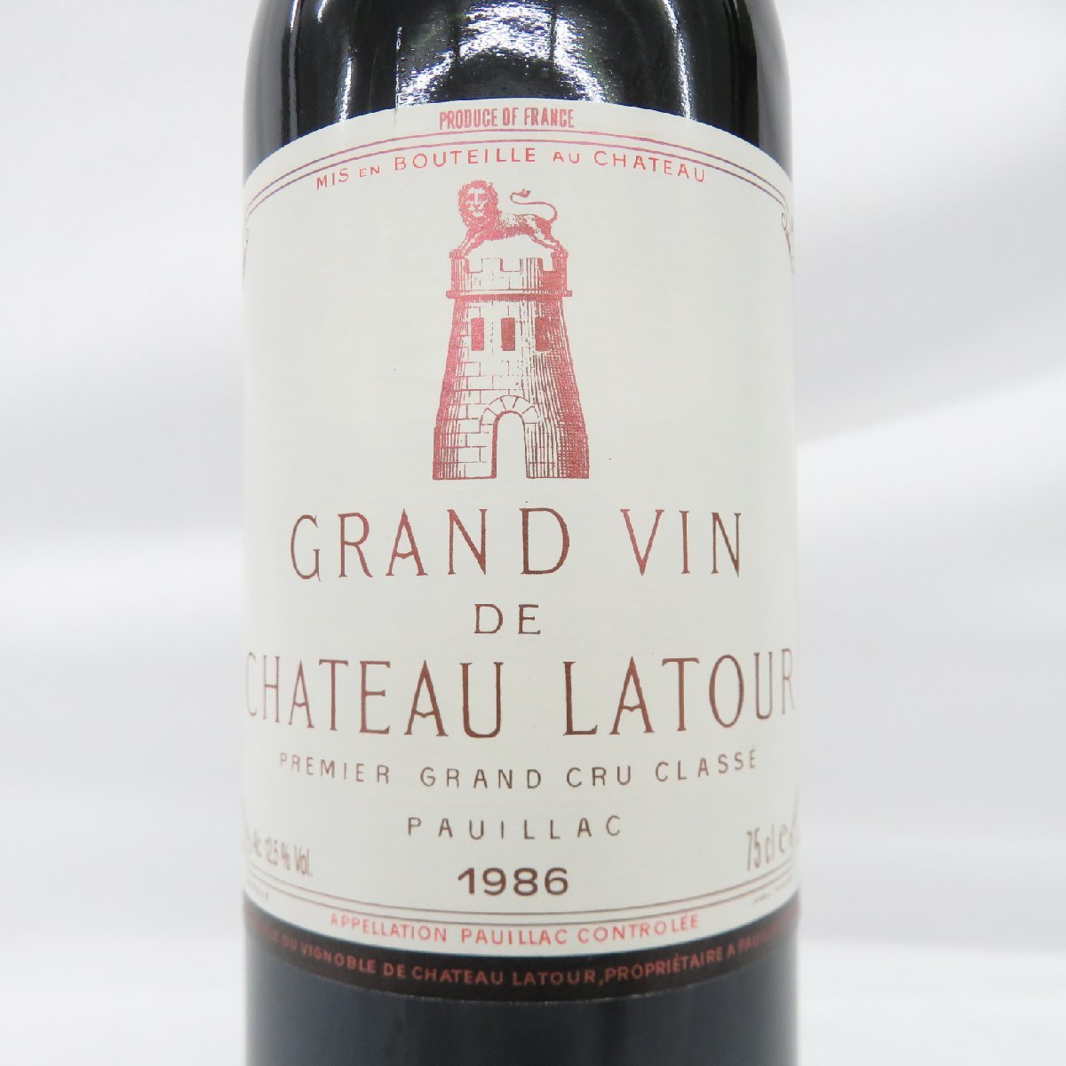 未開栓 Chateau Latour シャトーラトゥール 1986 750ml-