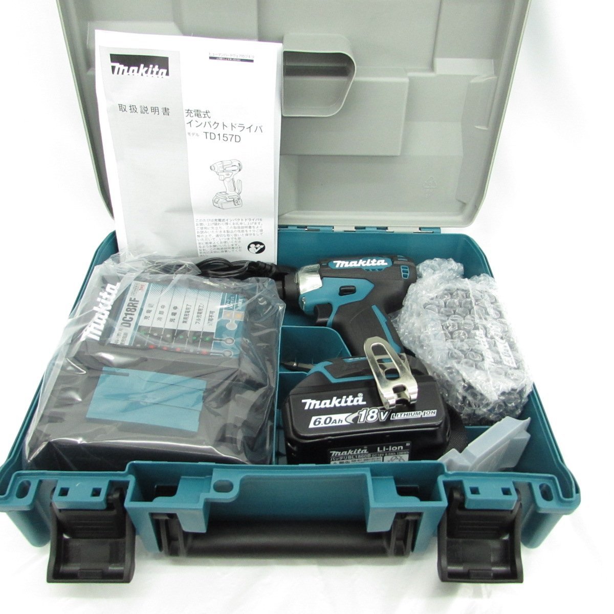 未使用品】makita マキタ 充電式インパクトドライバ TD157DRGX 18V 6.0