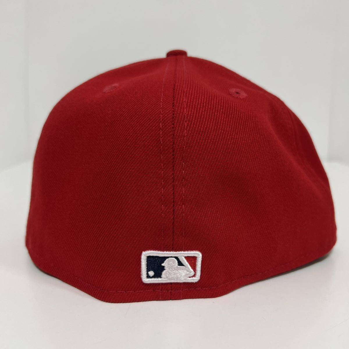 NEW ERA 59FIFTY ニューエラ MLB エンゼルス キャップ オールスターゲーム2021 ワークアウト サイドパッチ レッド 7 1/2 未使用_画像3