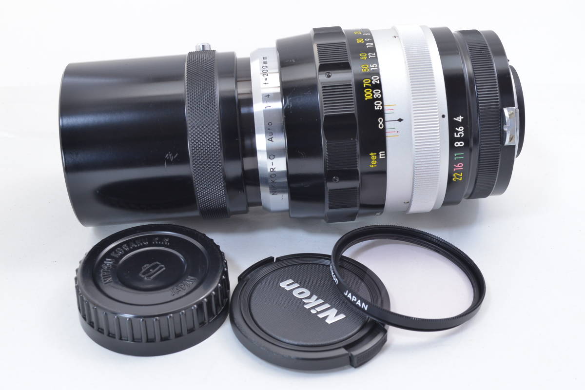 【ecoま】NIKON NIKKOR-Q Auto 200mm F4 Nippon Kogaku no.278528 望遠単焦点 マニュアルレンズの画像1