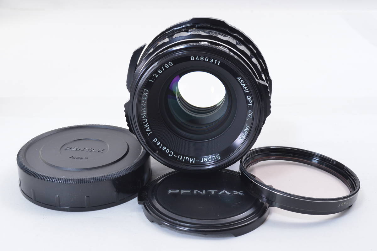 ecoま】Super-Multi-Coated TAKUMAR 6×7 90mm F2.8 中判カメラ用レンズ マニュアルレンズ 