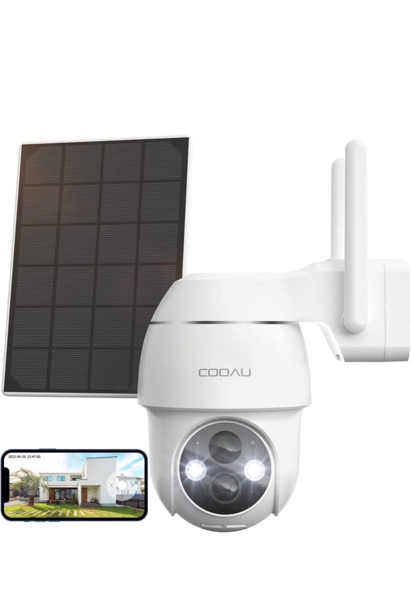 COOAU AR-W602 ソーラー式防犯カメラ