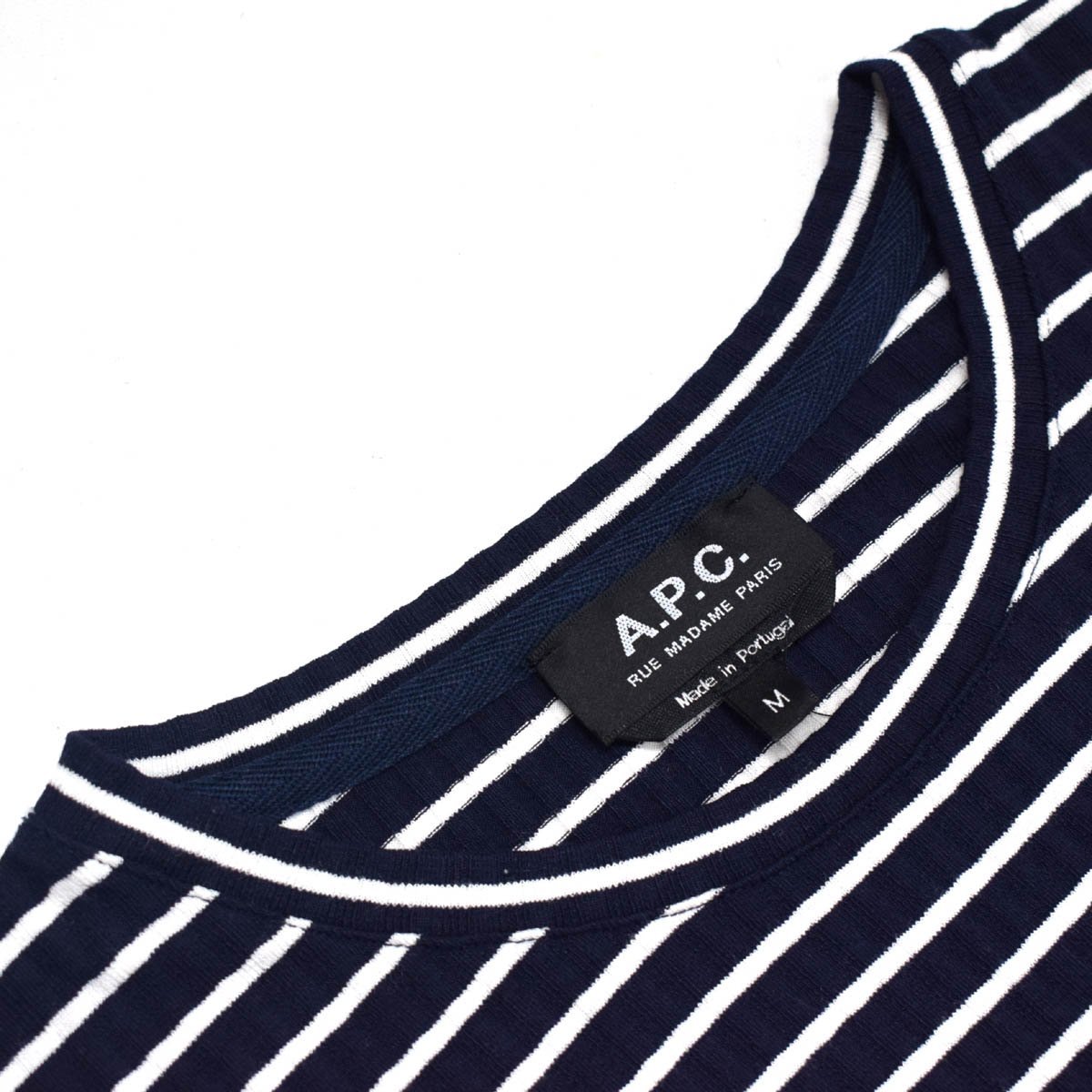 A.P.C A.P.C. T-shirt cut and sewn SIZE:M navy border [S105274]